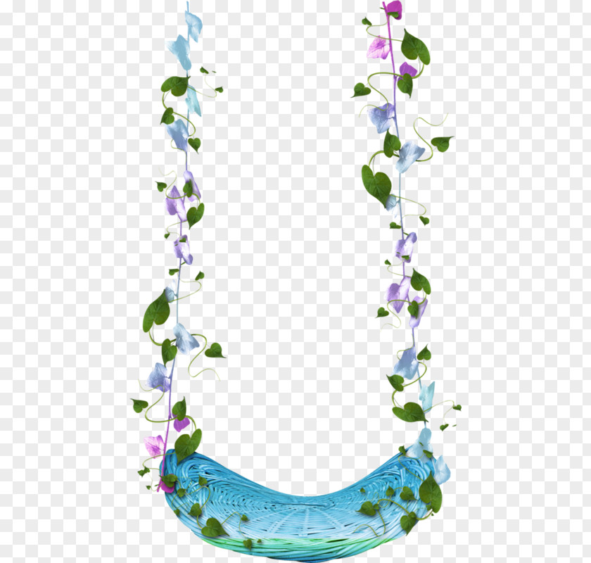 Zen Floral Design Swing GIMP Blue PNG