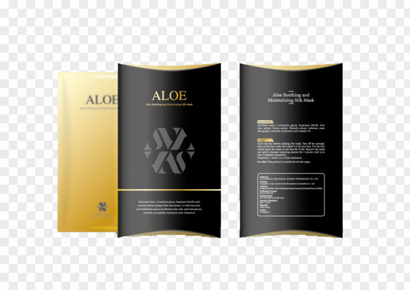 ALOE Mask Facial Paper Packaging And Labeling Aloe Vera PNG