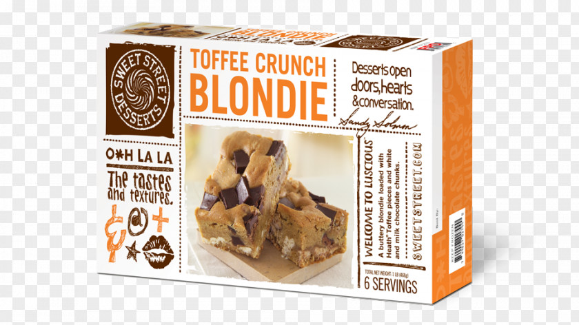 Blondie Dessert Bar Ingredient Toffee PNG