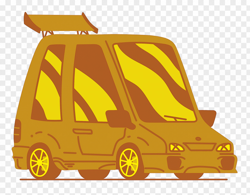 Compact Car Car Transport Yellow Cartoon PNG