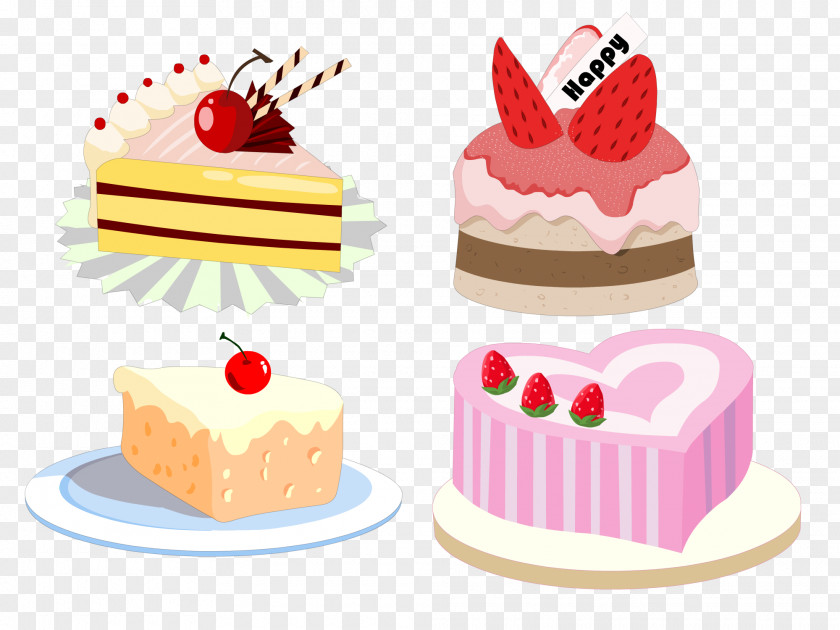 Fancy Cake Birthday Cheesecake Sugar Cream Torte PNG