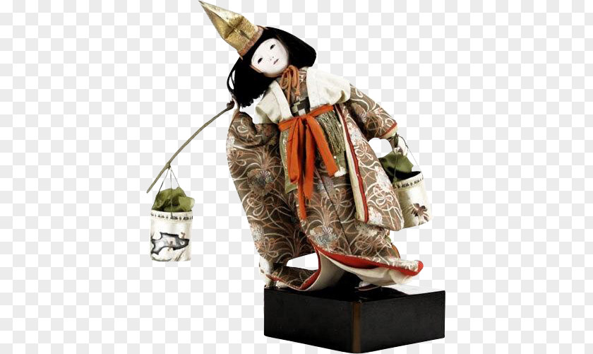 Japanese Doll Kimono Figurine PNG