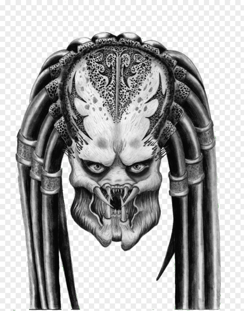 Predator Head Alien Drawing DeviantArt PNG