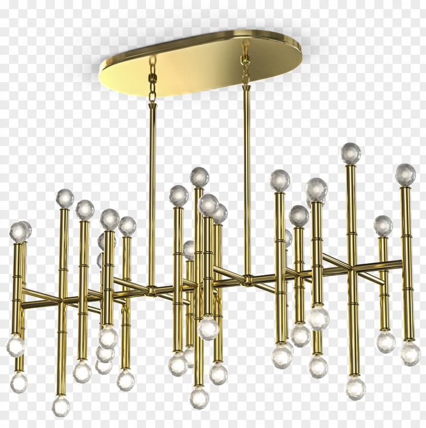 Simple Chandelier Rectangle Brass UVW Mapping Information PNG
