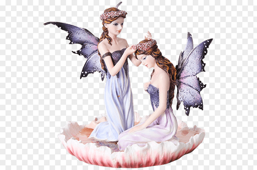 The Fairy Scatters Flowers Queen Statue Figurine Sculpture PNG