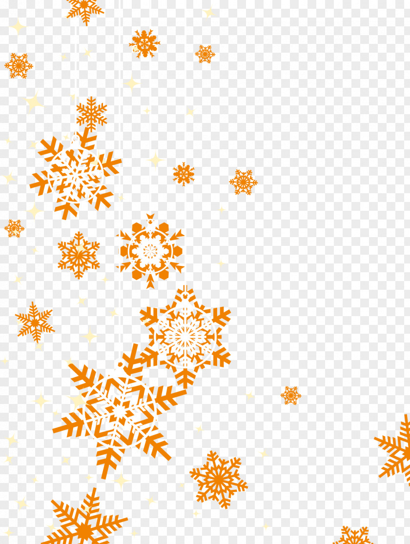 Vector Snowflakes Autumn Deciduous Yellow PNG