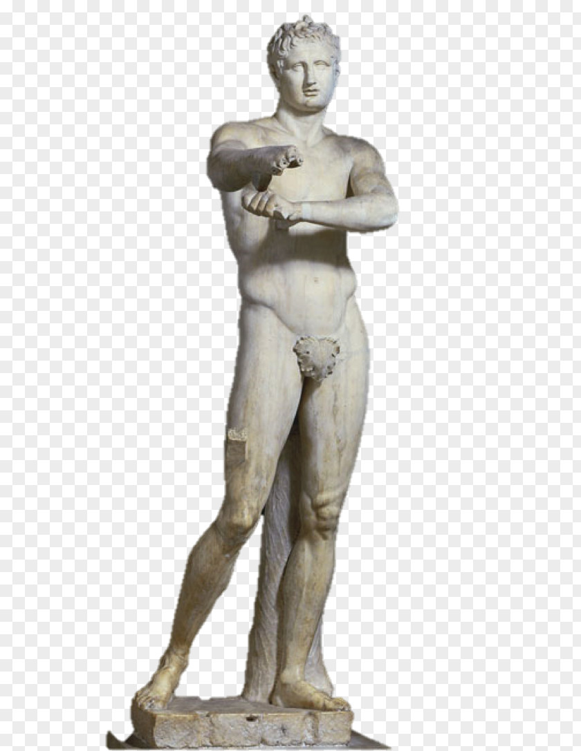 Apoksyomenos Statue Classical Greece Farnese Hercules Sculpture PNG