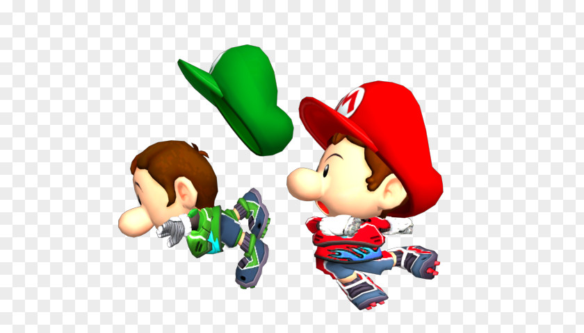 Mario Strikers Charged Baby Luigi PNG