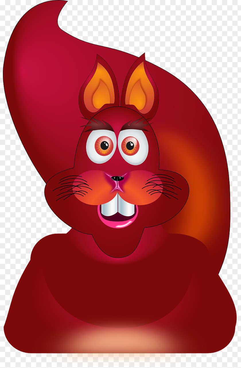 A Squirrel Red Rodent Clip Art PNG