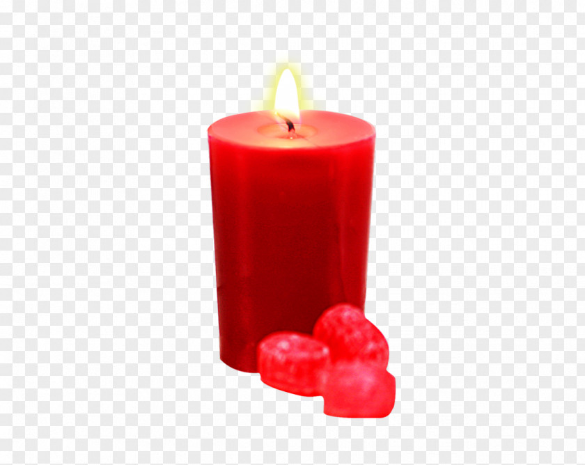 Candle Red Wax PNG
