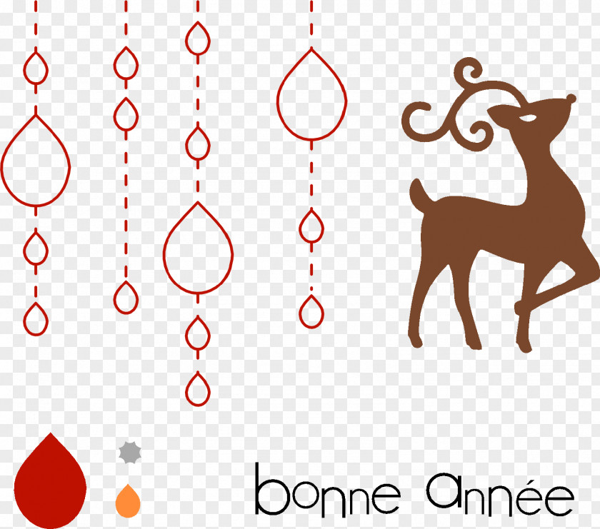 Dog Deer Christmas Decoration Clip Art PNG