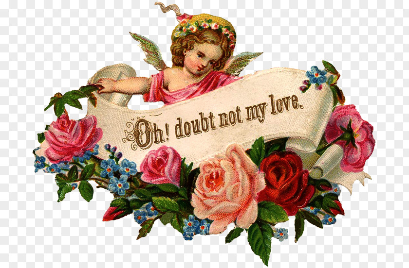 Fairy Angel Valentine's Day Cherub Rose Cupid PNG