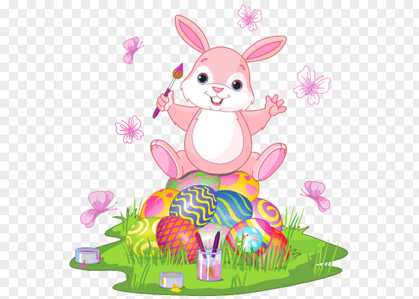 Happy Bunny Easter Egg Clip Art PNG