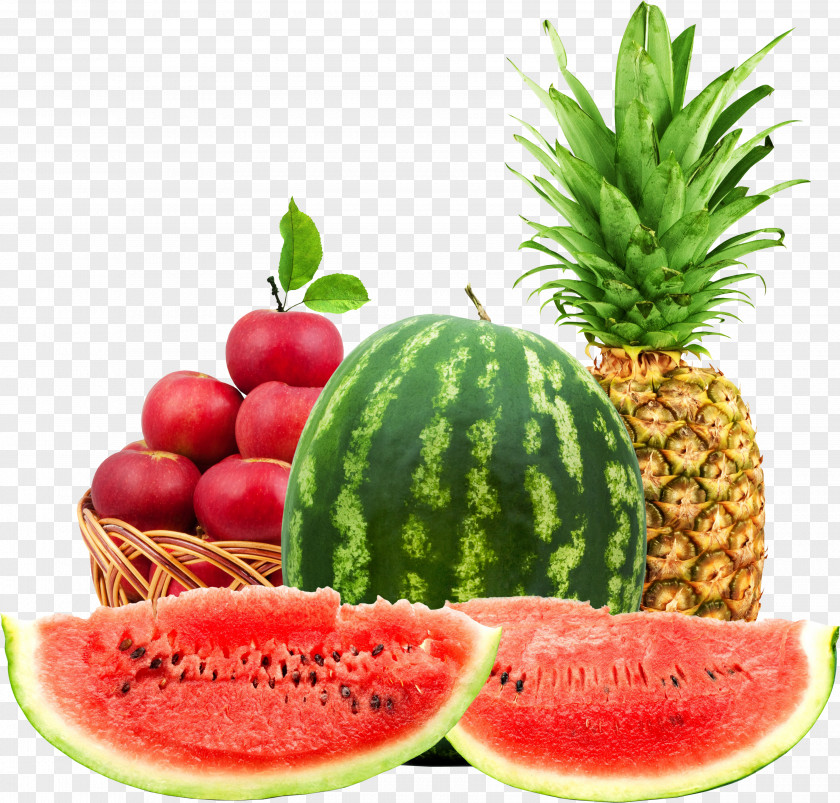 Juice Vegetarian Cuisine Fruit Salad Watermelon Pineapple PNG