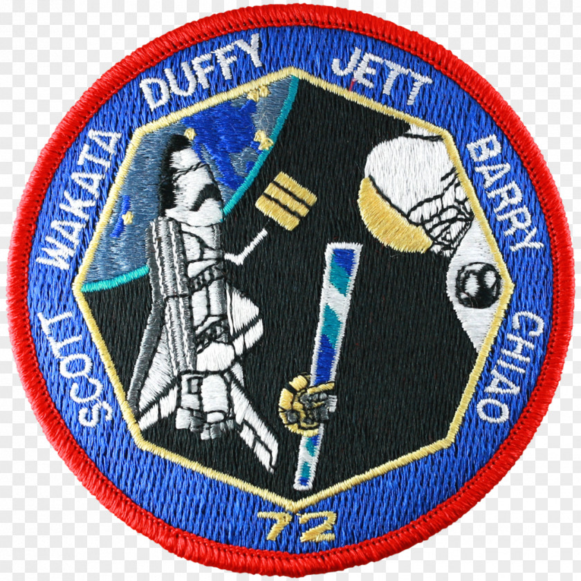 Space Flyer Unit Badge Emblem STS-72 Organization Headgear PNG