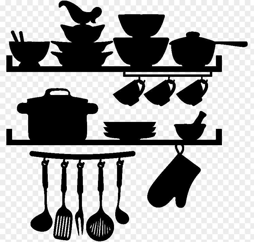 Table Kitchenware Sticker Wall Decal PNG