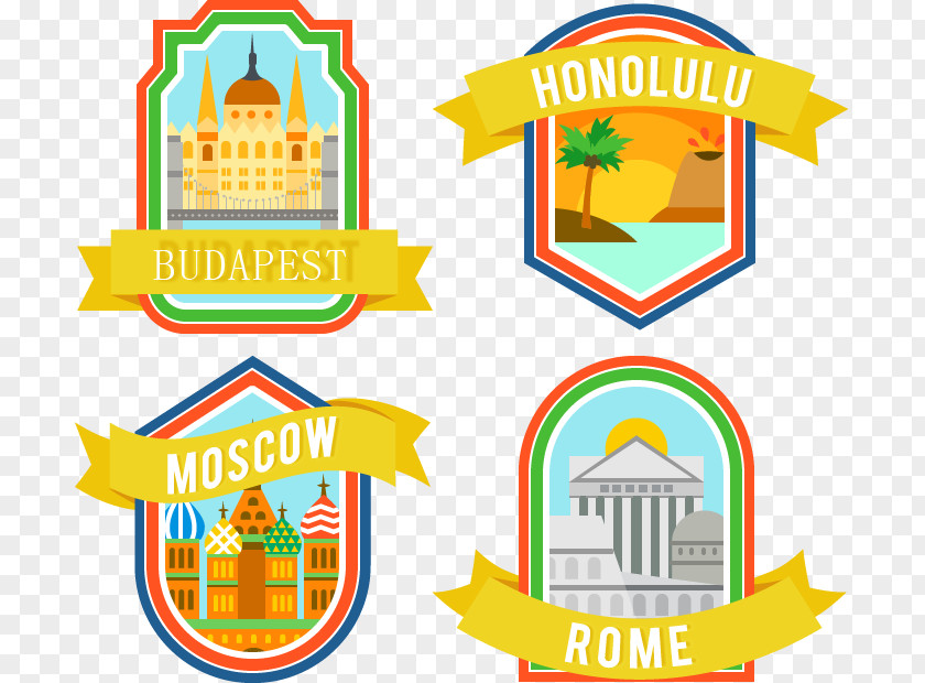 Vector City Stickers Budapest Euclidean Download Icon PNG