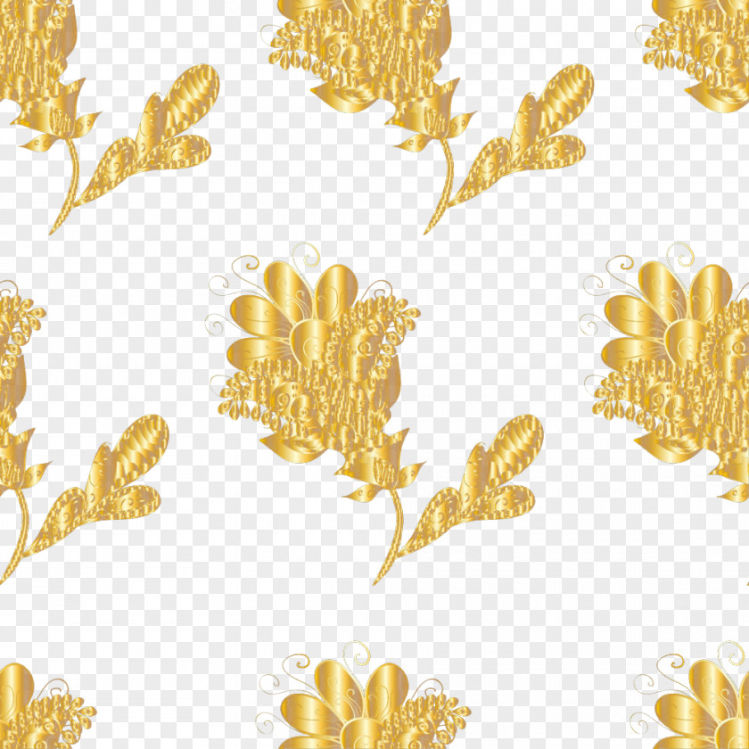 Gold Pattern Euclidean Vector PNG