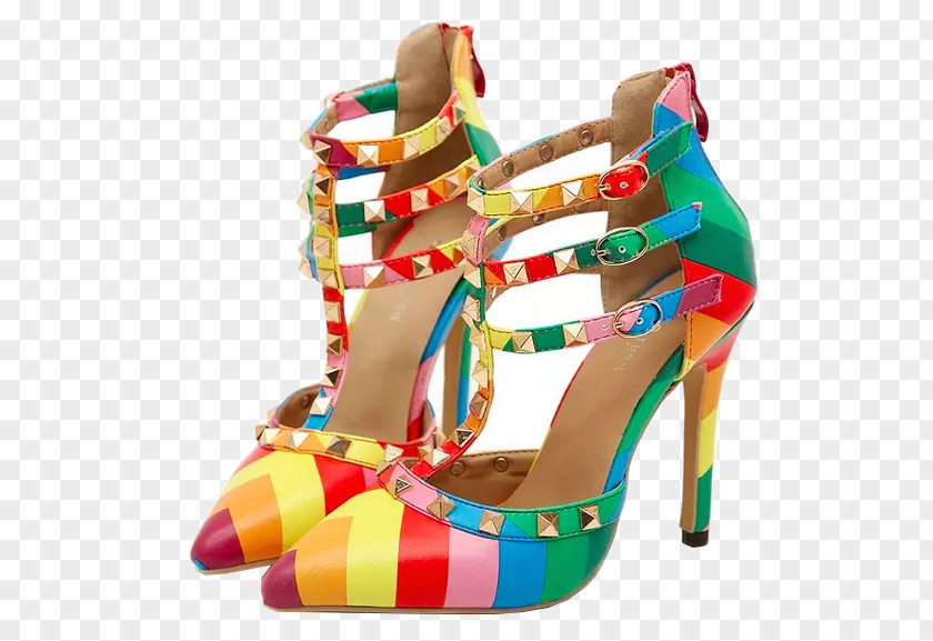 Rainbow Sandals High-heeled Shoe Sandal Interstate 59 PNG