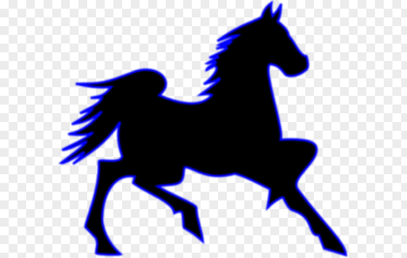 Blue Horse Cliparts Mustang Pony Stallion Clip Art PNG