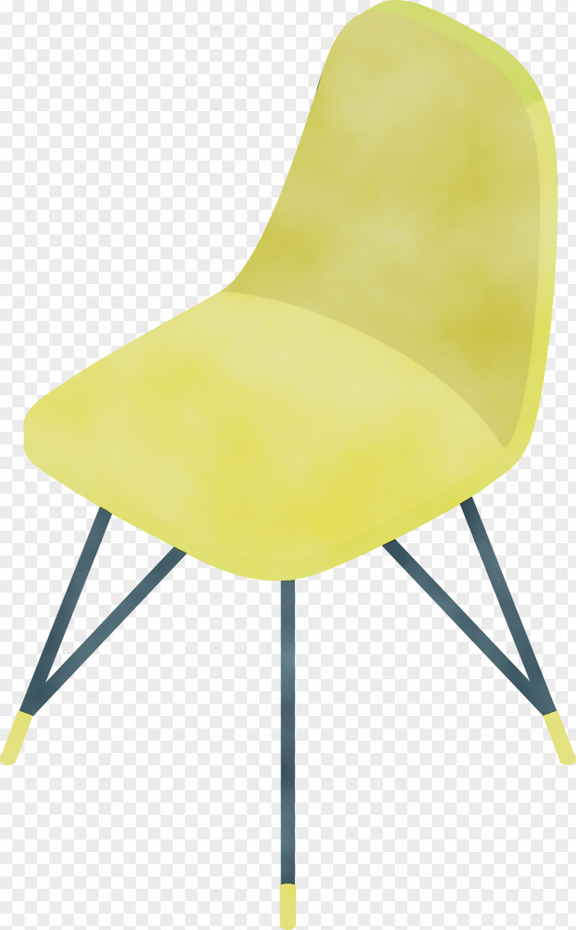 Chair Plastic Yellow PNG