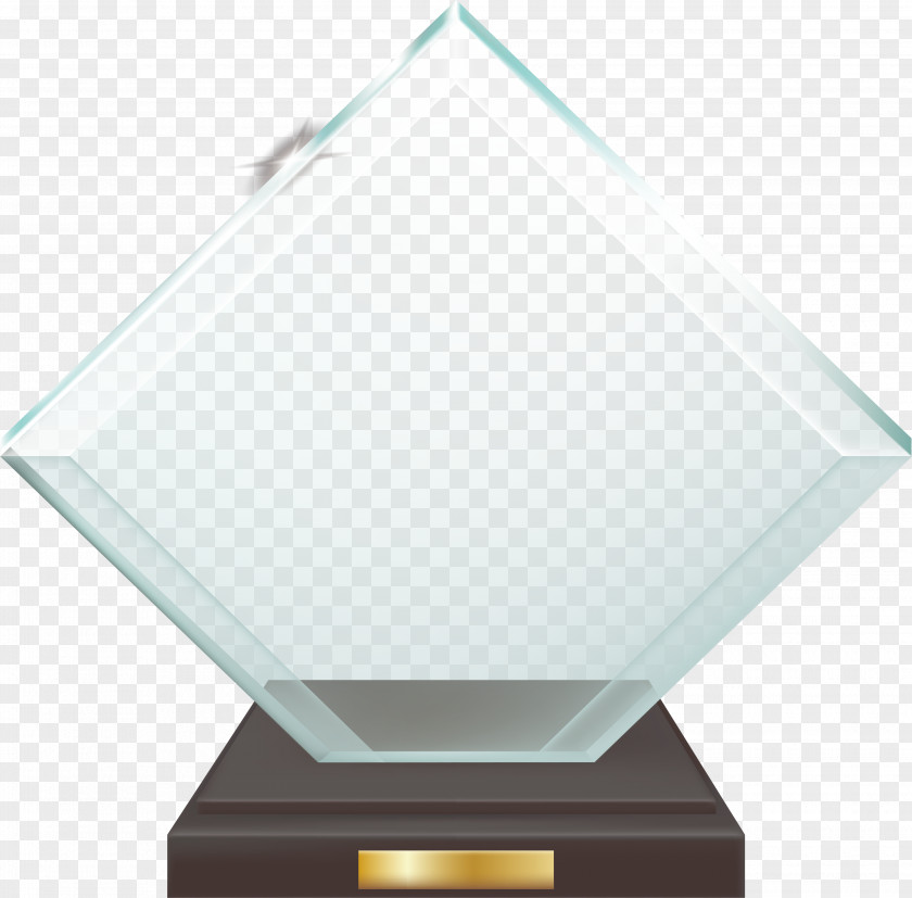 Diamond Glass Holder Award Trophy PNG