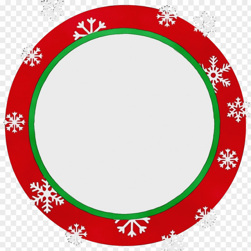 Snowflake Picture Frame Christmas Circle PNG