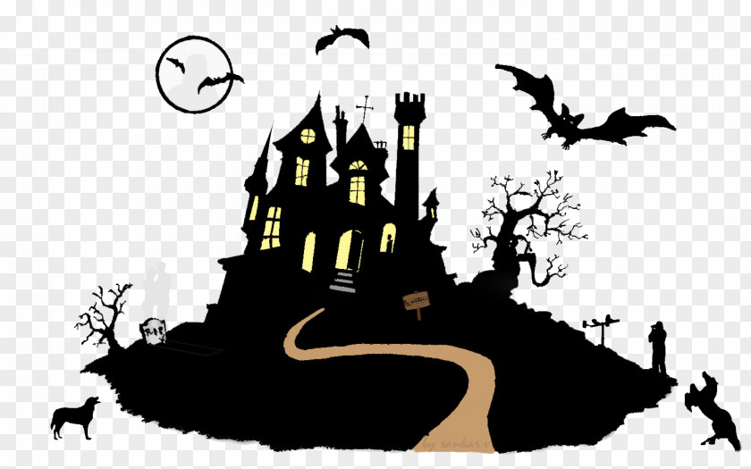 Ghost Haunted House Clip Art PNG