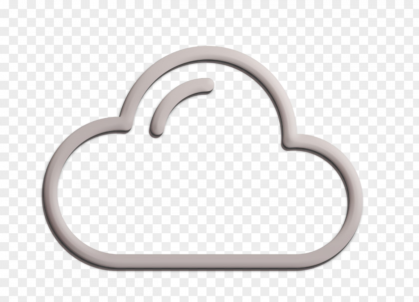 Silver Metal Cloud Icon Miscellaneous Elements PNG