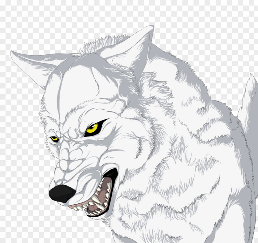 Simple Wolf Drawings Arctic Whiskers Drawing Sketch PNG