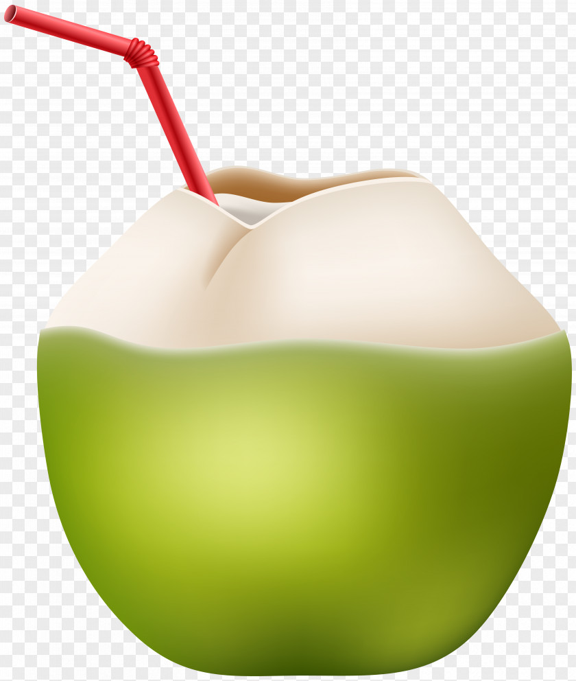 Exotic Coconut Drink Clip Art Green Apple PNG