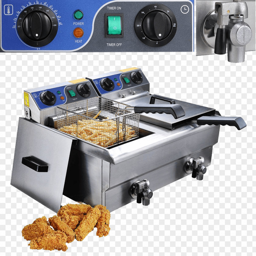Kitchen Deep Fryers French Fries Frying Countertop Swan Stainless Steel Fryer PNG