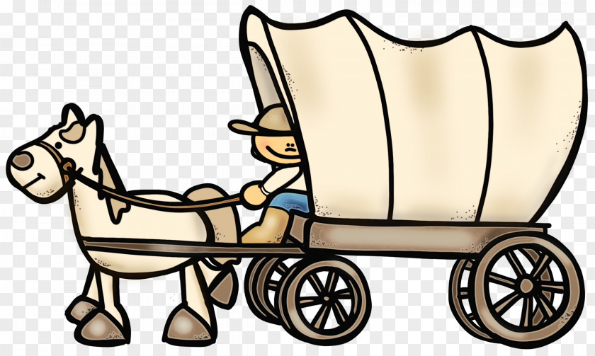 Coloring Book Horse And Buggy Wagon Mode Of Transport Vehicle Clip Art Cart PNG