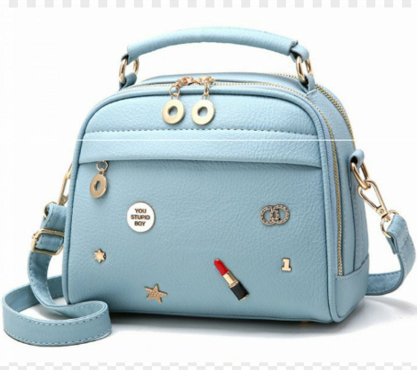Girls Bag Handbag Leather Blue Wallet PNG
