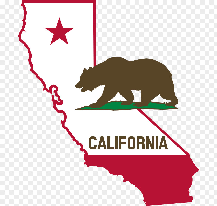 California Flag Of Grizzly Bear Clip Art PNG