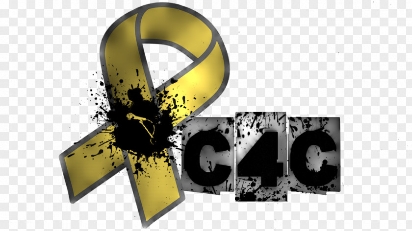 Gold Texture Childhood Cancer Comedian Stand-up Comedy Logo PNG