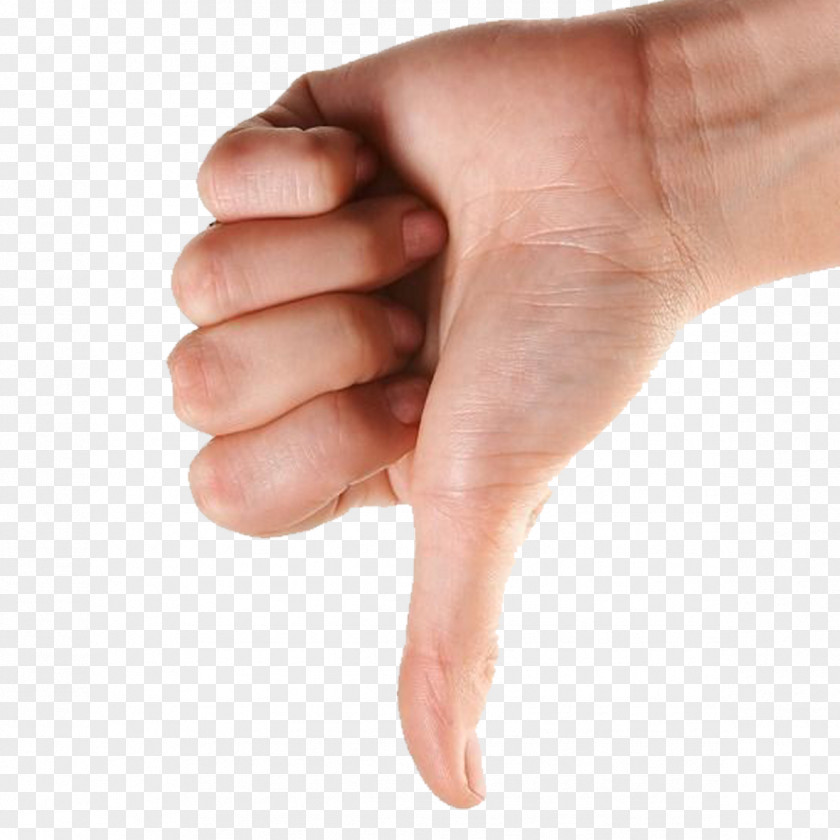 Man's Finger Thumb Signal Gesture PNG