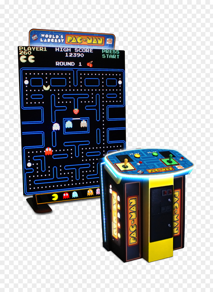 Ms. Pac-Man Battle Royale World's Biggest Galaga PNG