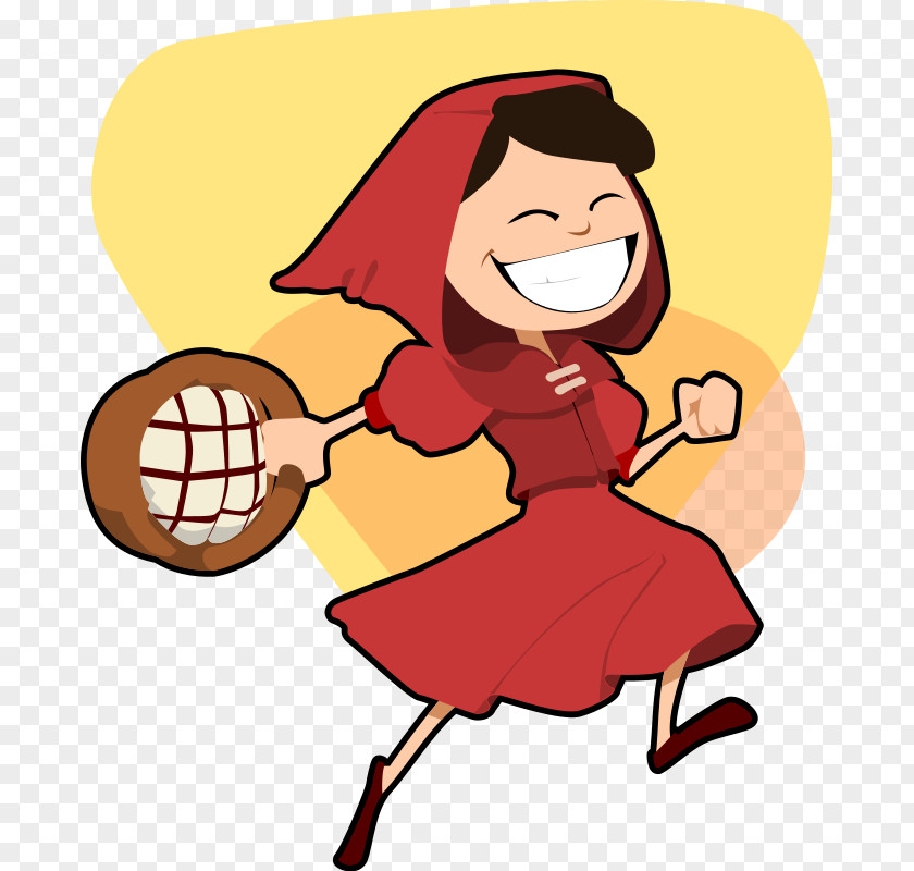 Red Riding Hood Clipart Big Bad Wolf Little Cartoon Clip Art PNG