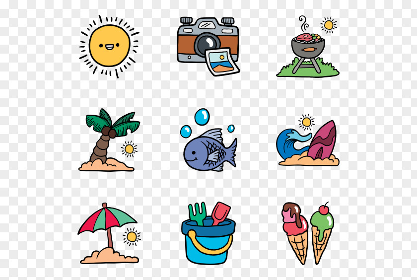 Summer Fonts Human Behavior Cartoon Clip Art PNG