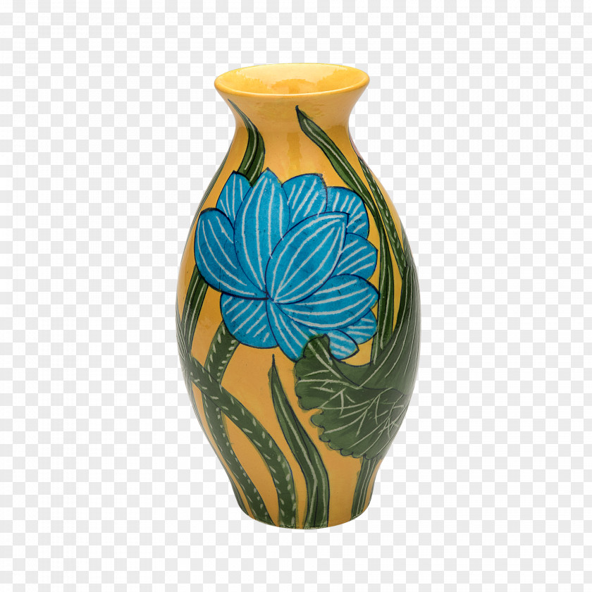 Vase Blue And White Pottery Ceramic Artifact PNG