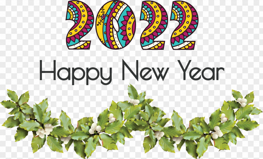 2022 Happy New Year PNG