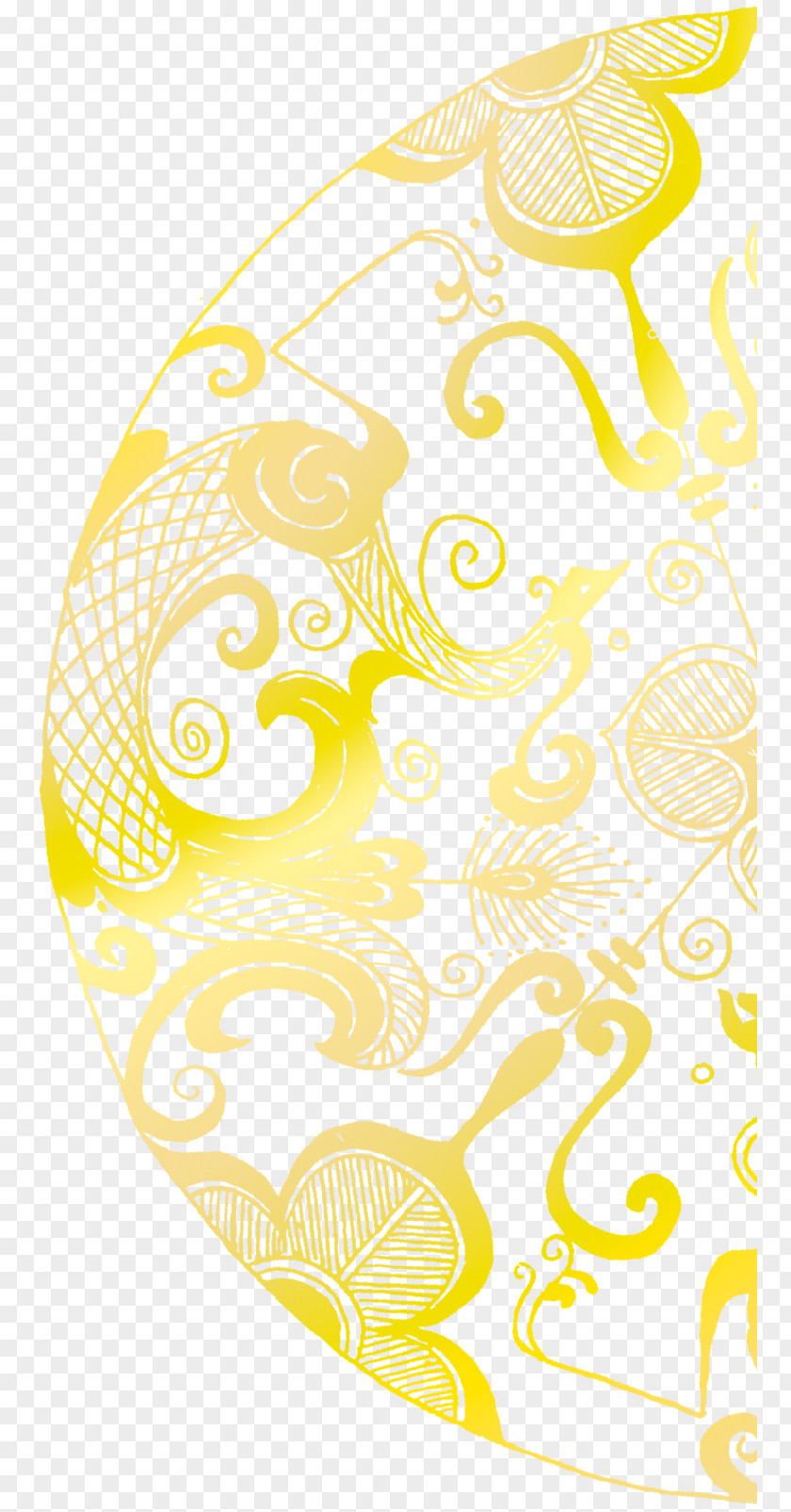 Elegant Yellow Moon Cake Design Mooncake PNG