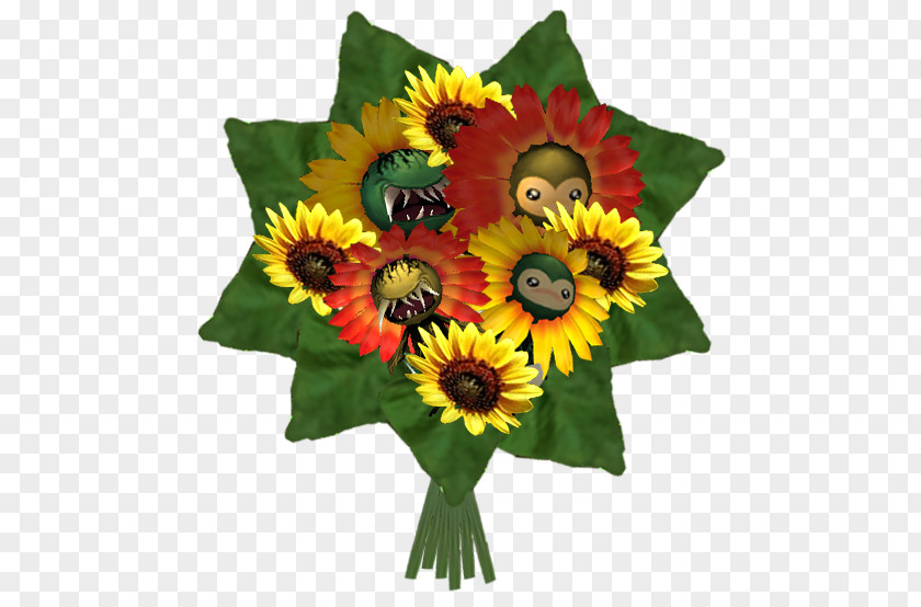 Flower Common Sunflower Floral Design Cut Flowers Transvaal Daisy Bouquet PNG
