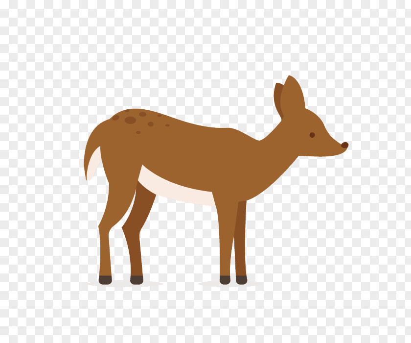Free Hand-painted Deer Pull Material Forest Clip Art PNG