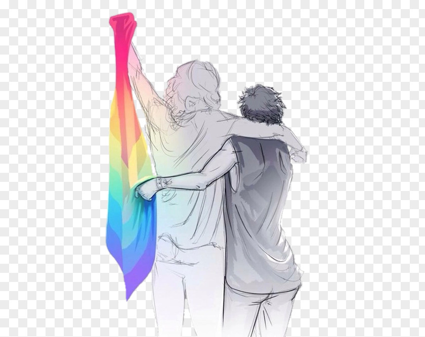 LGBT Rights By Country Or Territory Drawing Gay Pride PNG rights by country or territory pride, Larry O'brien, two men hugging each other holding flag clipart PNG