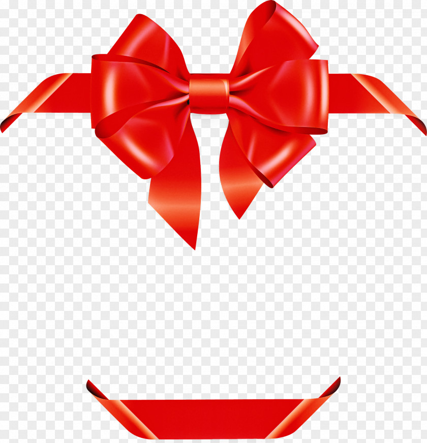 Red Ribbon Carmine Heart Embellishment PNG