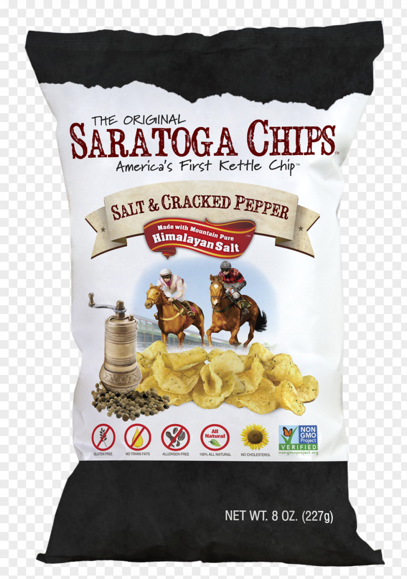 Salt Saratoga Springs Potato Chip Russet Burbank Kettle Foods PNG