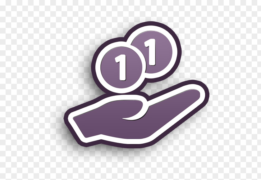 Coins On Hand Icon Buy Gestures PNG