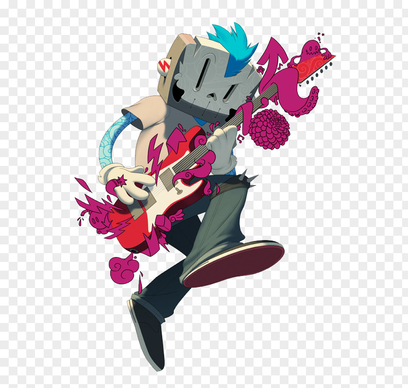 Guitar Man DeviantArt Artist Illustration PNG